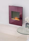Alexis Purple Wall Hanging Electric Fire