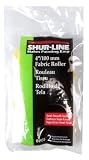 Shur-Line 4-Inch Fabric Mini Roller Refills, 2-Pack #04935C