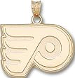 Philadelphia Flyers "P" Logo 5/8" Charm/Pendant -14K/10K, Stainless Steel or Gold Plated