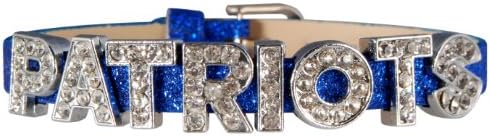 Patriots Rhinestone Blue Glitter Bracelet