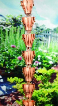 Good Directions Rain Catcher 9 Cup Raincup Rainchain-Polished