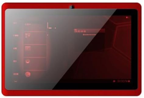 AFUNTA 4gb 7" Android 4.0 Tablet Pc Multiple Touch Capactive Screen 1.2ghz 512mb Ram, 4gb Hard Drive Wifi 3g Camera with Pu Leather Case and Capacitive Pen Skype Video Calling, Netflix Movies (with case and pen, red)