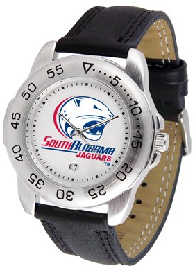South Alabama Jaguars NCAA Mens Leather Sports Watch