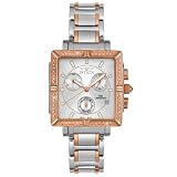 Invicta Women's Square Angel Diamond Rose and Silver-Tone Chronograph Watch #5380