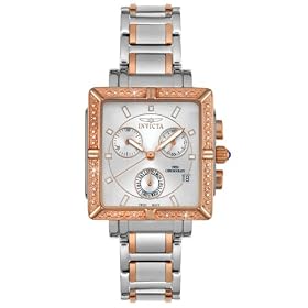 Diamond Rose and Silver watch