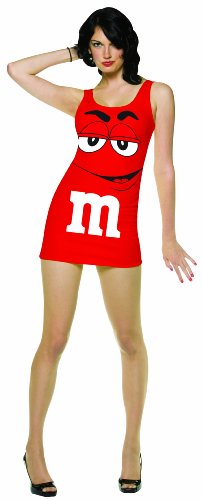 Rasta Imposta M&M's Tank Dress, Red, Adult 4-10