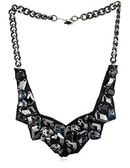 TED ROSSI "Urban Warrior" Spaced Out Bib Necklace