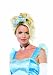 Brocade Hair Bows Holiday Costume Party Accessory With Cameo Charms (Blue;One Size)