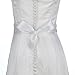 Remedios Crystal Beaded Ivory Satin Bridal Sash Wedding Belt for Bride