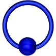 14 Gauge Dark Blue Acrylic Ball Captive Ring