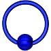 14 Gauge Dark Blue Acrylic Ball Captive Ring