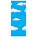 Beistle 8-Bit Backdrop, 4 by 30-Feet, Blue/White