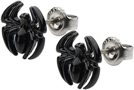 Spiderman Black Spider Stud Earrings - Officially Licensed Marvel
