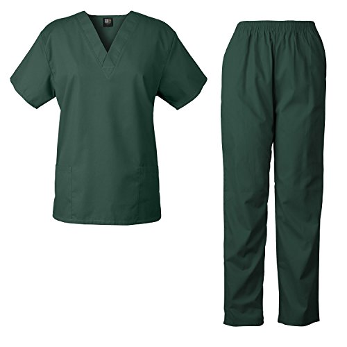Medgear Unisex Scrub Set Top and Pants Nurse Uniforms 7877