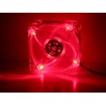 Logisys LT400RED QUAD RED 4-LED LIGHT ULTRA BRIGHT CLEAR 80MM PC CASE COMPUTER FAN