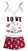 Search : Peanuts - Snoopy Woodstock Love Fold Top Sleep Short Set for women