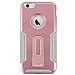 Macally Hardshell Protective Case Cover with Kickstand for iPhone 6/6s - Retail Packaging - Rose Gold