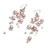Oi! - Ladies Pink Fresh Water Pearl and Crystal Earrings - E0088