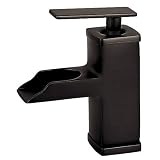 Belle Foret BFL425ORB Mainz Single Handle Single Hole Waterfall Bathroom Faucet in Oil Rubbed