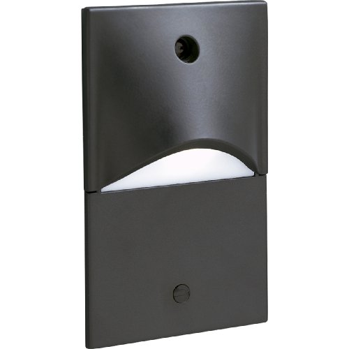 Progress Lighting P6829-31 Everlume LED Mini Vertical Step/Wall Louvered Light, Black