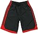 adidas Athletic Basketball Shorts for Boys (Medium - 10/12, Black/Scarlet)