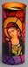 Madonna Virgin Mary Stained Glass Effect Candle