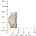 Carriage by Timex Women's C3C224 Two-Tone Oval Case Faux MOP Dial Two-Tone Expansion Band Watch image 1