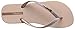 Ipanema Women's Glitter II Flip Flop, Pink/Rose Gold, 9 M US