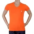 Emporio Armani orange v-neck t-shirt