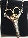 Victorian English Heirloom Celtic Love Knot Pewter Sewing Chatelaine Scissors
