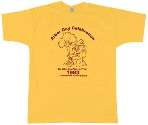 Woodsey The Owl - Mens Arbor Day T-shirt Large Yellow