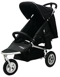 AirBuggy Mimi 3-Wheel Buggy (Silver Frame with Black Fabric)