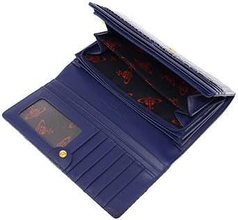Vivian Westwood 1032v-frilly Snake/blu Long Wallet