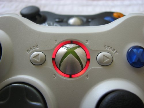 Red LED Xbox 360 Wireless Controller Stealth Rapid Fire Modded