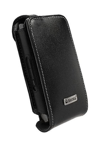 Krusell Orbit Flex Leather Case with Ratchet Swivelkit for Blackberry Storm 2 9520/9550 (Black)