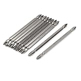 uxcell　プラスドライバービット　金属　グレー　120mm長　6.3mmヘッドサイズ　10本入り