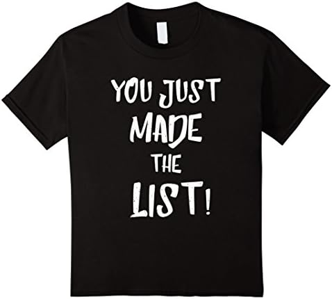 Kids You Just Made The List Chris Wrestling T Shirt 12 Black
