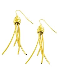 14 Karat Yellow Gold Fancy Dangle Earrings