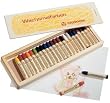 Stockmar Beeswax 24 Stick Crayons in Wooden Storage Case