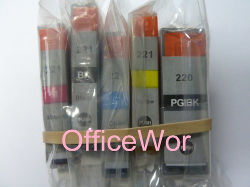 15-Pack (3 each) Ink with CHIP for PGI-220BK CLI-221 Canon PixmaCanon iP3600 iP4600 MP560 MP620 MX860 MP980 On Sale