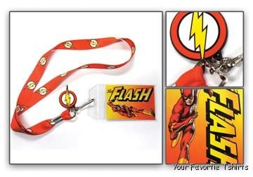  DC Comics - Flash Lightning Lanyard with Rubber Charm