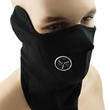 Soft Black Neoprene Thermal Fleece Police Cop SWAT Military Army Tactical WWI WWII Police Policemen Ninja War Game Paintball Vent Mask Facemask One Size Fits All OSFA