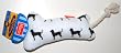 Hartz Playtime Plush Dog Toy, White Bone Plush with Dog Pattern (1 Each)