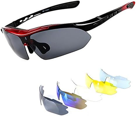 Polarized Bicycle Bike Sunglasses 5 Interchangeable Lenses Cycling Glasses Riding Outdoor Sports Goggle Eyewear