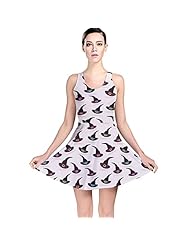 Polyester/Spandex Stretchy General Print Skater Dress 