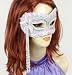 White Masquerade Ball Venetian Halloween Costume Mask Adult