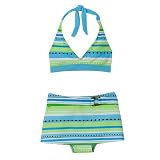 Girls' Xhilaration 3-pc. Geo Print Swimsuit