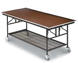 Midwest Folding Products Mobile Utility Table with Sealed Plywood Top