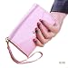 Cover:Aokeshen 1 St�ck Rosa mehrfunktionale Damen Geldbeutel Geldb�rse f�r intelligentes Mobiltelefon Z.B. Apple iphone,Huawei, LG, HTC,Samsung