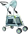 Outward Hound Kyjen  21011 Walk N Roll Pet Stroller Fold Up Stroller For Dogs With Shade Shelter Locking Brakes,Grey. (Small Dogs)